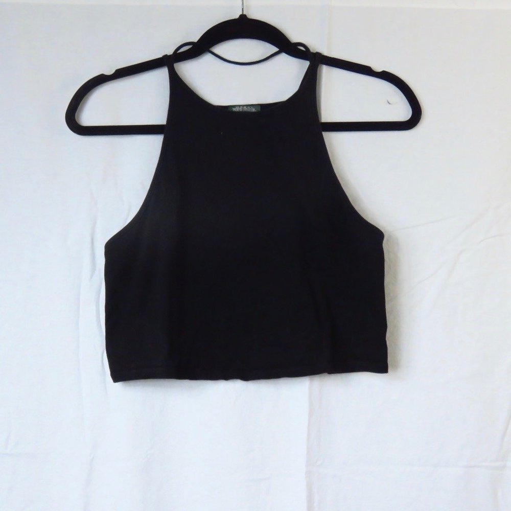 Halter Crop Top (Black)